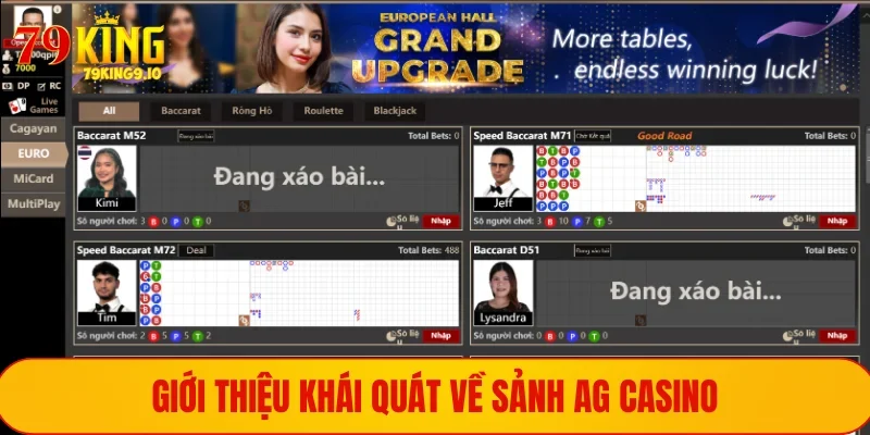 Giới thiệu cơ bản nhất về sảnh AG Casino