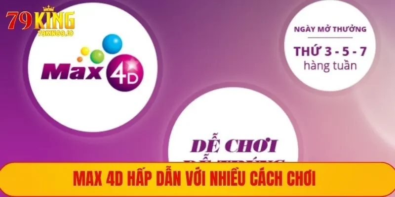 Max 4D hấp dẫn với nhiều cách chơi